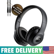 X5 AM FM Radio Headphones Rechargeable, Personal Portable Radio Headset Am/Fm Di
