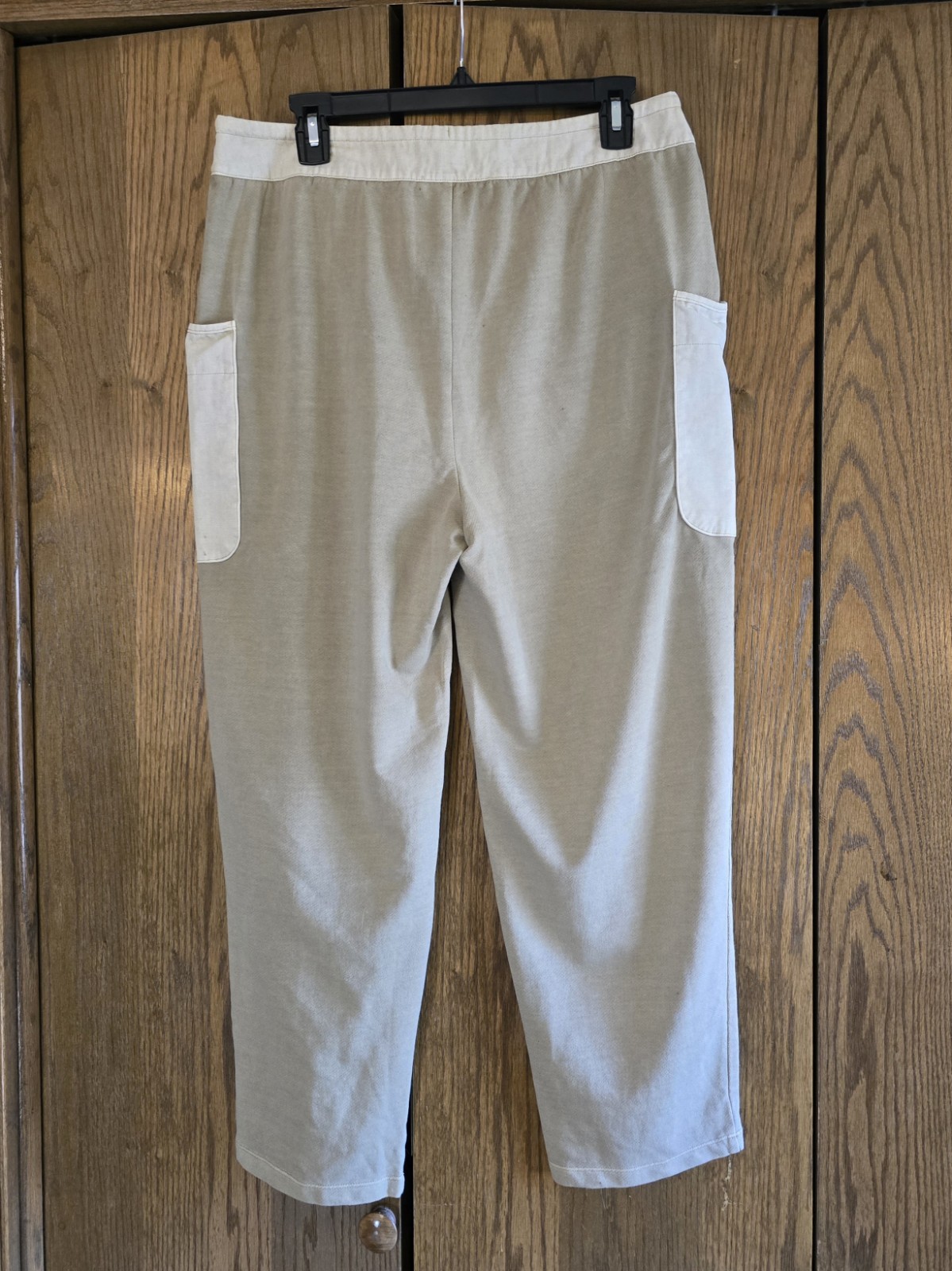 Universal Thread Button Fly Knit Cargo Pants Sage… - image 2