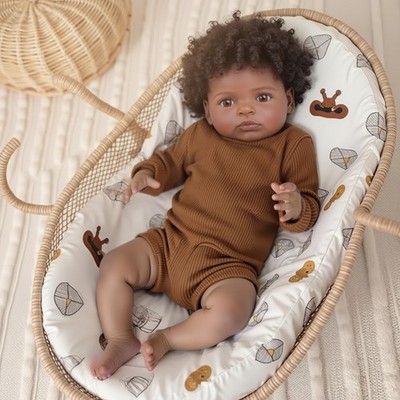 18-Inch Soft Body Realistic Black Baby Doll - Perfect for Cuddling & Collecting