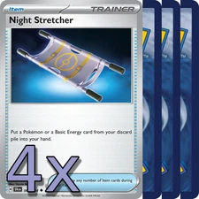 4x Night Stretcher - NM Playset - Trainer x4 - Pokemon TCG