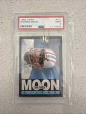 1985 Topps Football #251 Warren Moon Rookie card PSA 9 Mint! Houston Oilers! HOF. rookie card picture