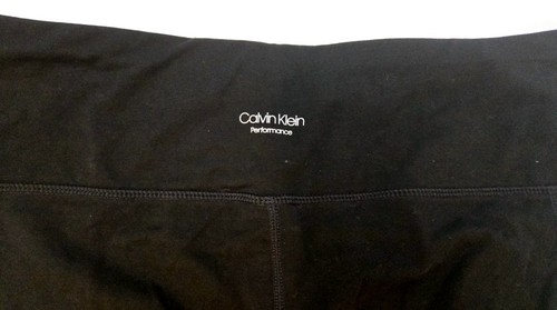 Calvin Klein Performance Women's Workout Pants Leggings Black Logo High Rise XL - Picture 6 of 12