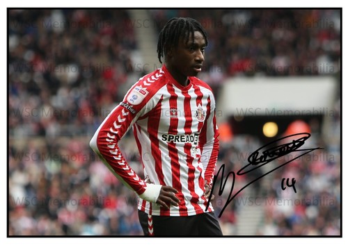 11708. Romaine Mundle Signed Pictures A4 Prints Sunderland Standard Liege Spurs