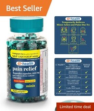 Fast-Acting A+ Health Mini Ibuprofen 200mg Softgels - 240 Count for Pain Control