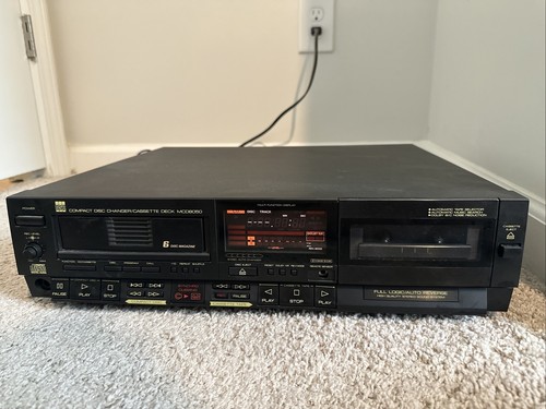 BSR MCD8050 6 CD Magazine Cassette Tape Player Recorder *NO REMOTE* 1989 JAPAN
