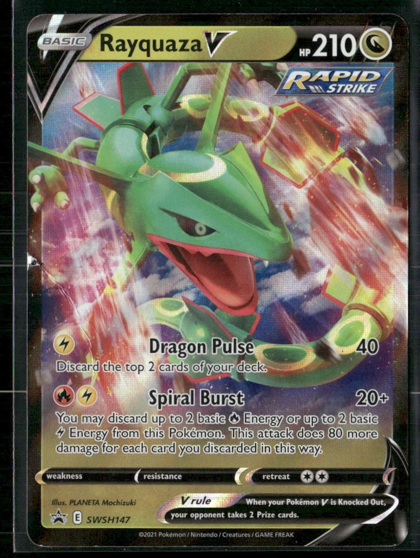 Rayquaza V SWSH147 SWSH: Sword & Shield Promo Cards for sale | eBay