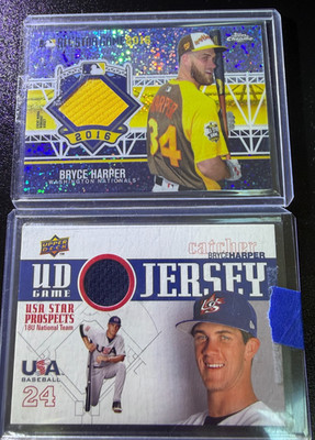 Lot: BRYCE HARPER 2016 TOPPS CHROME ALL-STAR EW PATCH ASRC-BH & GJU-8 MORE!