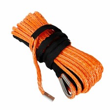 Orange 516 X 50 Inch Synthetic Winch Rope Line Cable 20000 Lb For Atv Utv