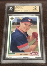 1991 Upper Deck Final Edition Jim Thome ROOKIE RC #17F BGS 10 PRISTINE