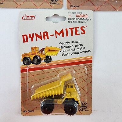 Zee Toys Zylmex Dyna-Mites Construction Vehicles LOT OF 3 Diecast