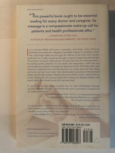 Inconceivable : A Woman's Triumph over Despair and Statistics by Julia Indichova - Bild 2 von 3