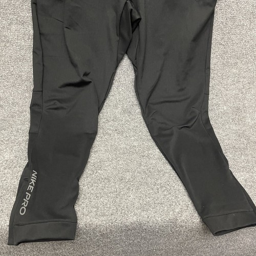 Nike Pro Capra Fleece Training Joggers Men’s Sz 2XL Black DJ0303-010 - Picture 2 of 15