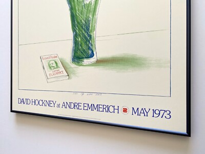 DAVID HOCKNEY RARE VINTAGE 1973 LITHOGRAPH PRINT FRAMED ICONIC