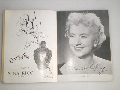 THEATERPROGRAMM 1960/1961 GUTES WEEKEND HERR BENNET DENISE GREY SIGNIERT