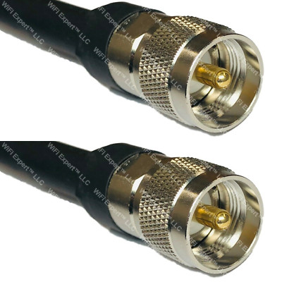 1-130' TIMES   LMR400UF Antenna Patch Coax Cable PL-259 UHF Male CB HAM RF LOT