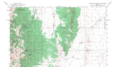 Cockalorum Wash Quadrangle, Nevada 1956 Topo Map USGS 15 Minute Topographic
