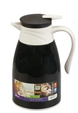 1L Thermal Coffee Carafe Vacuum Flask BPA-Free Push Button Hot Cold Drink