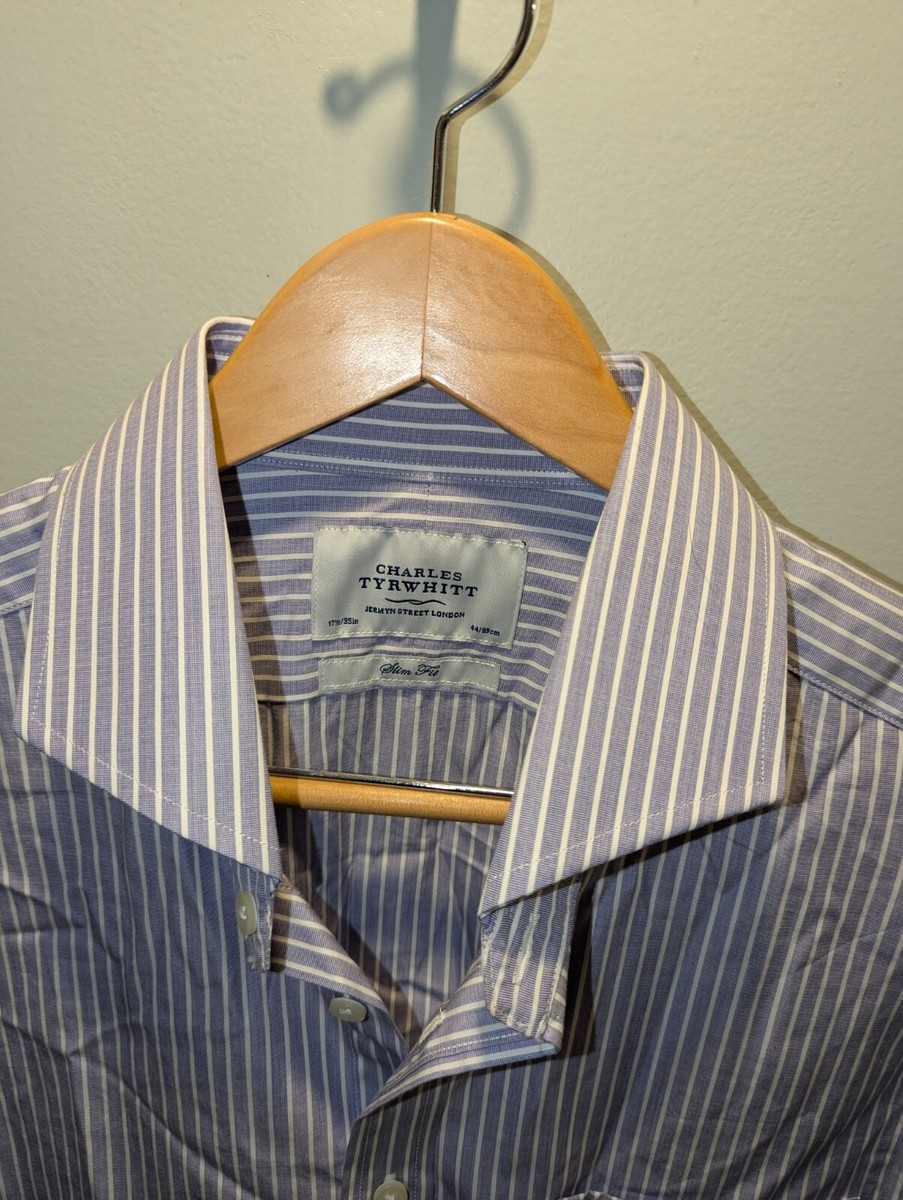 charles tyrwhitt dress shirt Collarless Stretch Washed Oxford Shirt