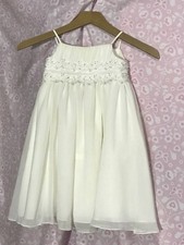 David's Bridal Size 3 Spaghetti Strap Chiffon Flower Girl Dress
