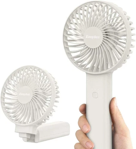 EasyAcc USB Handheld Fan Portable Desk Fan with 5000mAh Battery Rechargeable US - Picture 13 of 23