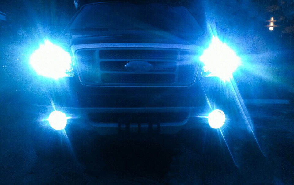 led headlight hb5 9007 9145 fog light bulb kit ford
