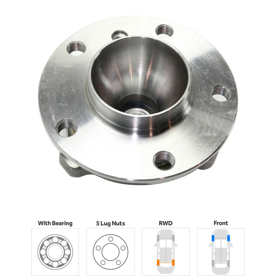 Kit de buje de rueda para BMW 750i 750Li 2010-2016 760Li 640i 650i 528i Foto 2 de 4