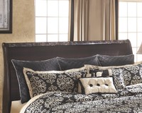 Ashley Esmarelda King Sleigh Headboard In Dark Merlot B179-78 on sale Ashley Esmarelda King Sleigh Headboard In Dark Merlot B179-78 on sale