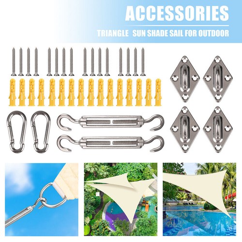 Tenda a vela QUADRATA ombreggiante telo sole ombra giardino PARASOLE 3 4 5 mt - Foto 105 di 106