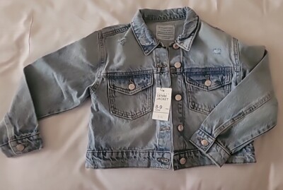Girls Denim Jean Jacket Size  8/9 yrs. 134 cm.