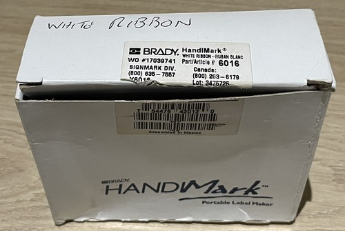 Nastro bianco termico portatile Brady Handimark parte 6016 per stampante TLS2200 NUOVO - Foto 6 di 10