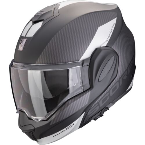 Casco de moto casco plegable M - Scorpion EXO-Tech Evo Team - negro-plata mate - Imagen 1 de 1
