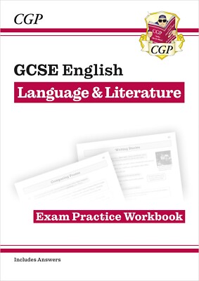 Neu GCSE Englisch Sprache & Literatur Prüfung Praxis Arbeitsbuch mit Antworten KS4