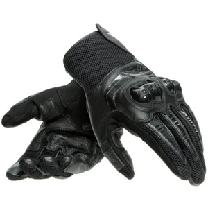 Dainese Mig 3 Leather Motorcycle Gloves Mens Race Black