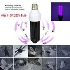 E27 110V/220V Blacklight Low Energy 365nm UV Light Bulb Screw Ultraviolet Lamp