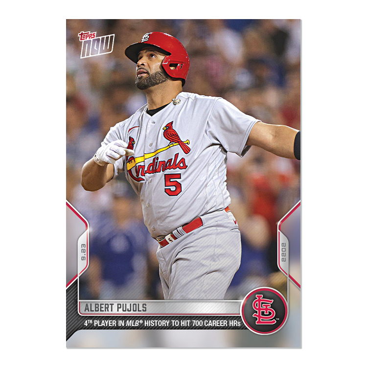 2022 TOPPS NOW #951 ALBERT PUJOLS 700TH HR MLB HISTORY ST LOUIS