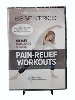 Essentrics Pain-Relief Workouts (DVD, 2 Disc Set) Standing Floor & Barre NEW