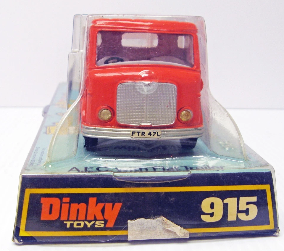 AEC Semi Truck w/Flat Trailer Dinky 915 England MB - Image 3 of 4