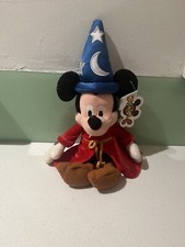 Mickey Mouse Fantasia 11" Plush The Sorcerer's Apprentice Disney Store - NWT