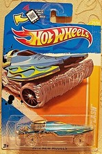 Hot Wheels 2012 HW New Models Muscle Car TEAL BLUE/GOLD MAD SPLASH Race Car Toy