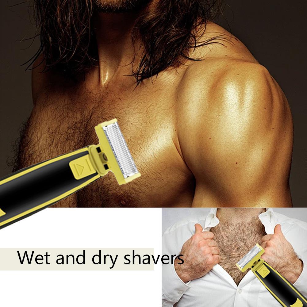 Full Body Washed Wet and Dry Shaver, Men's Electric Shaver Rotary