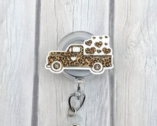 Retractable Badge Reel Fun ID Holder Love Truck Nurse Badge Reel Stocking