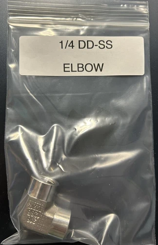 1/4 DD-SS New Parker Tube Fitting 1/4” Elbow DD-SS Stainless Steel USA