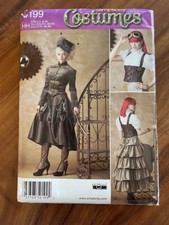 Simplicity 0199 Steam Punk Cosplay costume, Uncut size 6-12