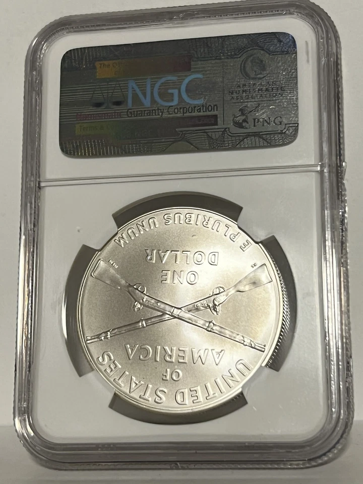 2012 W INFANTRY   MS 70  NO RESERVE $1 COMMEMORATIVE US COIN - Image 2 of 2