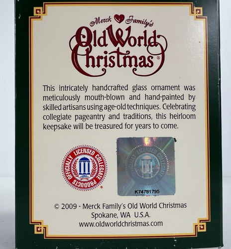 LSU Wreath Mercks Family Old World Christmas Mouth-Blown Glass Ornament - Picture 4 of 4