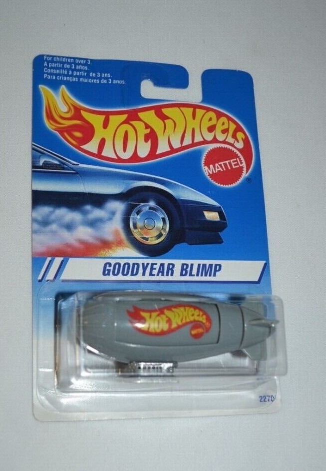 1995 HOT WHEELS - GOODYEAR BLIMP GRAY # 2279 THIS PACKAGE RARE