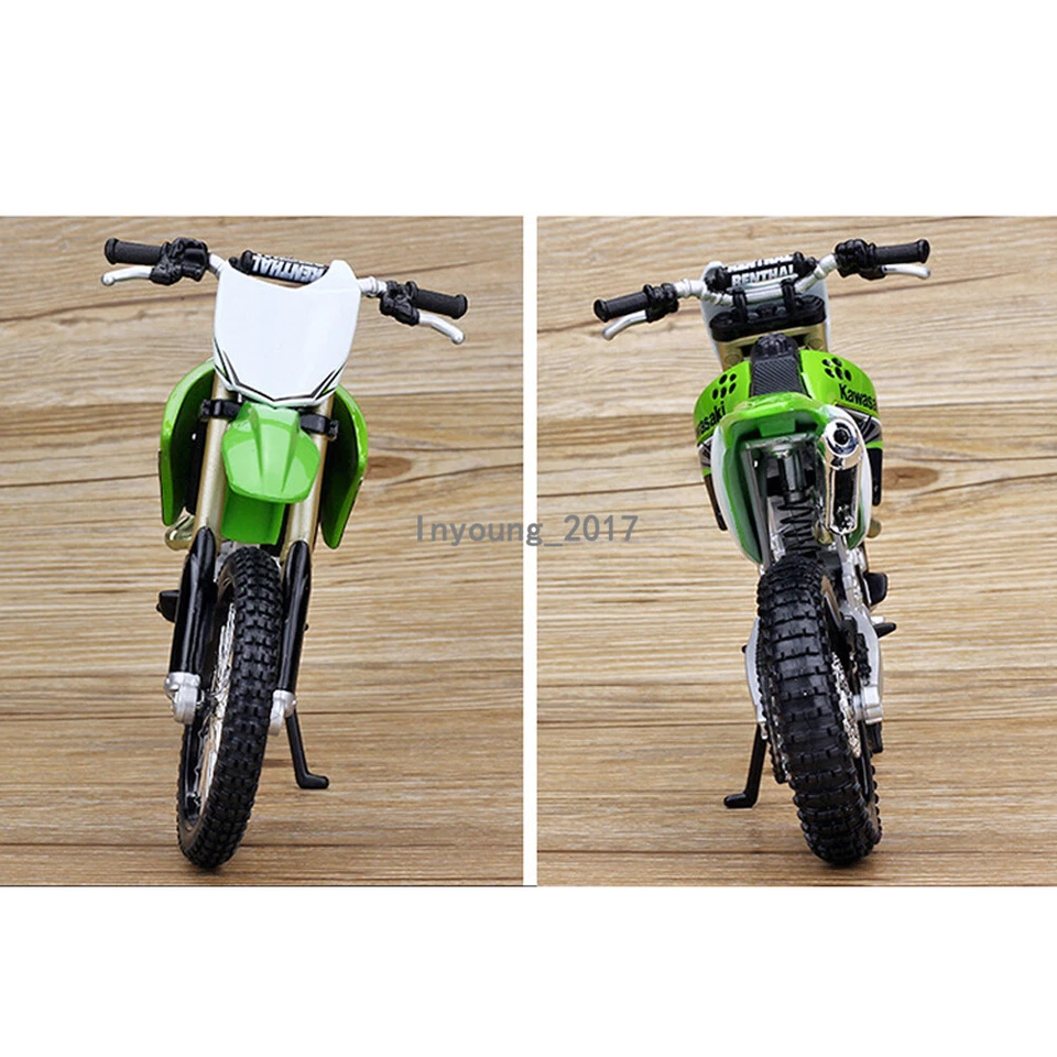 1:12 川崎 KX450F 摩托车模型越野自行车压铸男孩玩具车 — 第 4/4 张图片