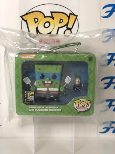 Funko Spongebob Leonardo Ninja Turtles SDCC 2014 1000 Pieces Shredder Comic Con
