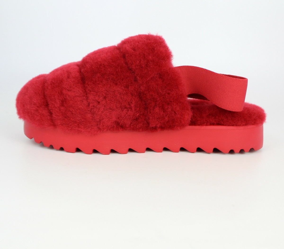 NEW UGG Super Fluff Genuine Shearling Slingback Slipper, RIBBON