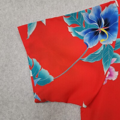 フラダンス Surfside Sportswear Waikiki Hawaii Vintage Surfside Sportswear Waikiki Hawaiian Floral Red